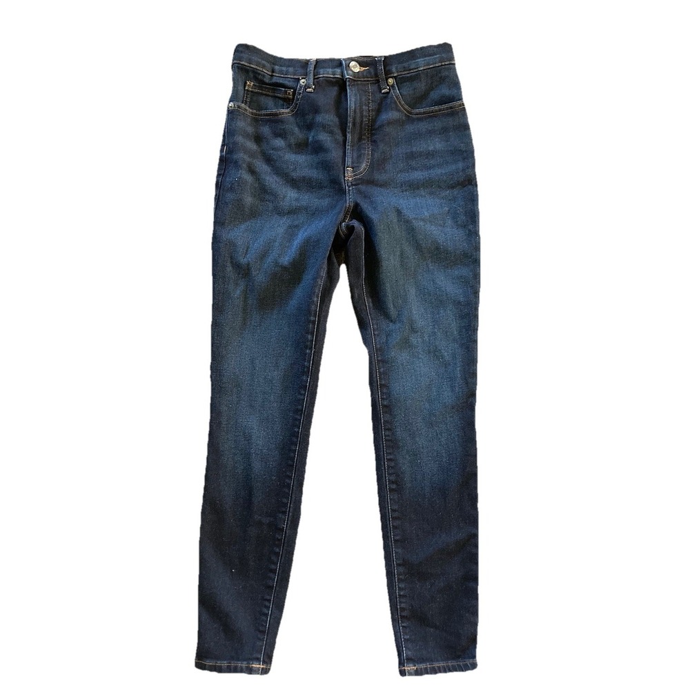 Everlane Jeans Womens 28 The High Rise Skinny Jean Dark Wash Blue Denim